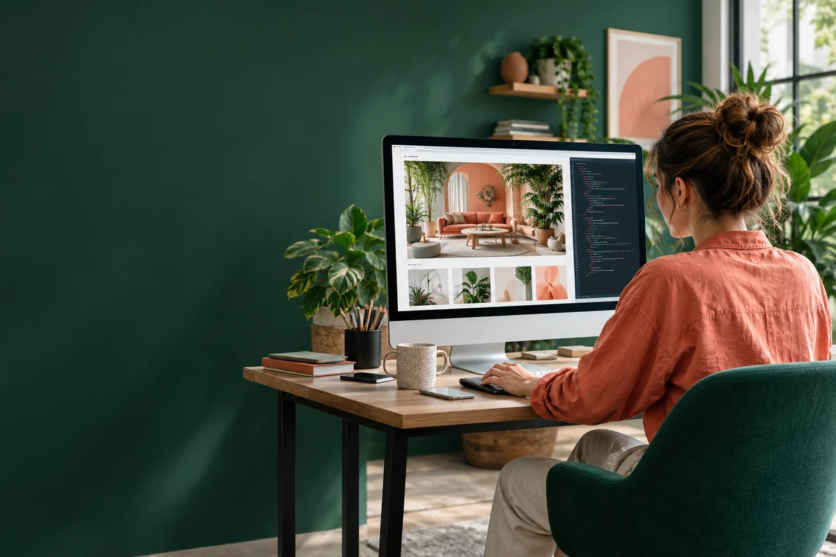 Website-Gestaltung mit Vorschau und Code-Editor