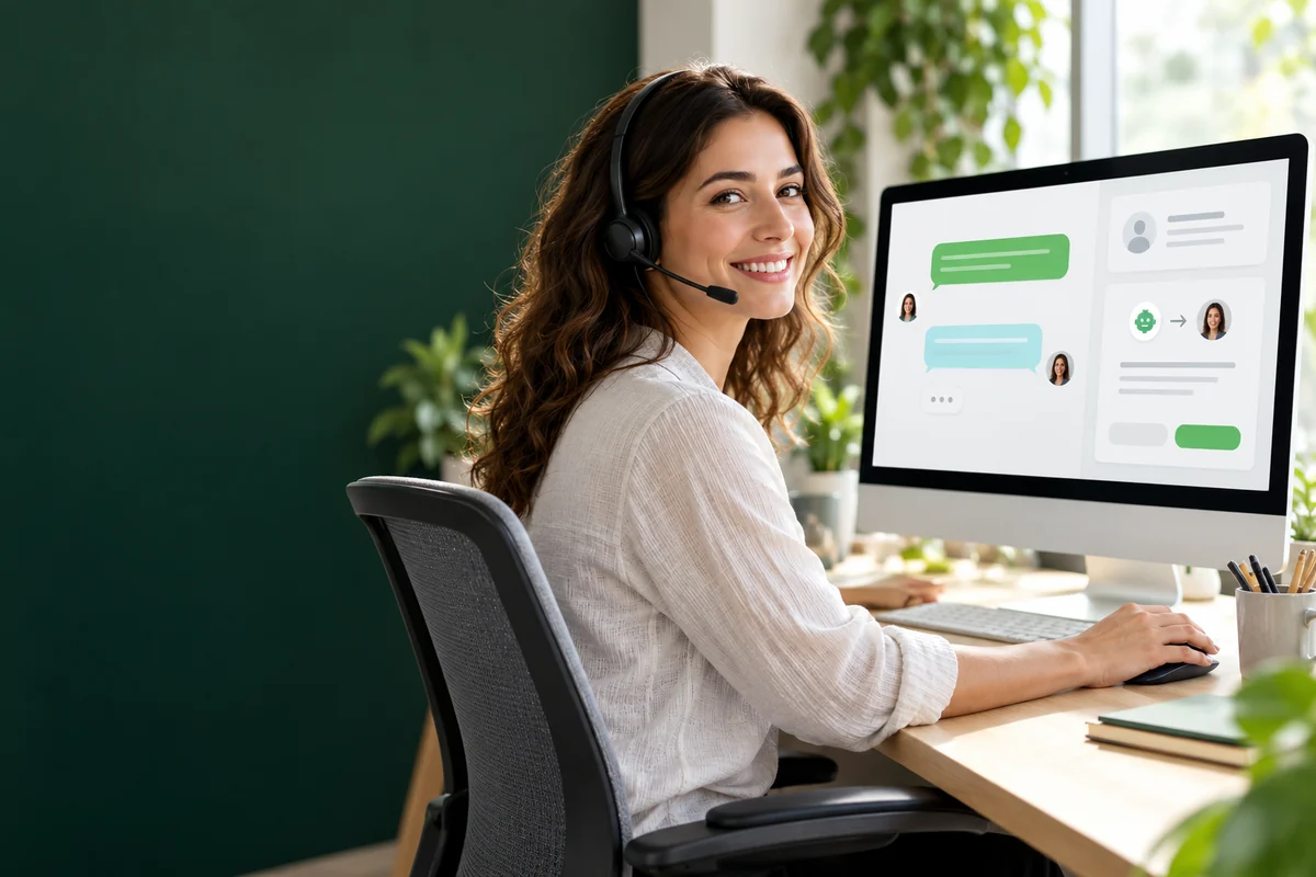 Website-Chat und Kundenbetreuung mit einem Mitarbeiter
