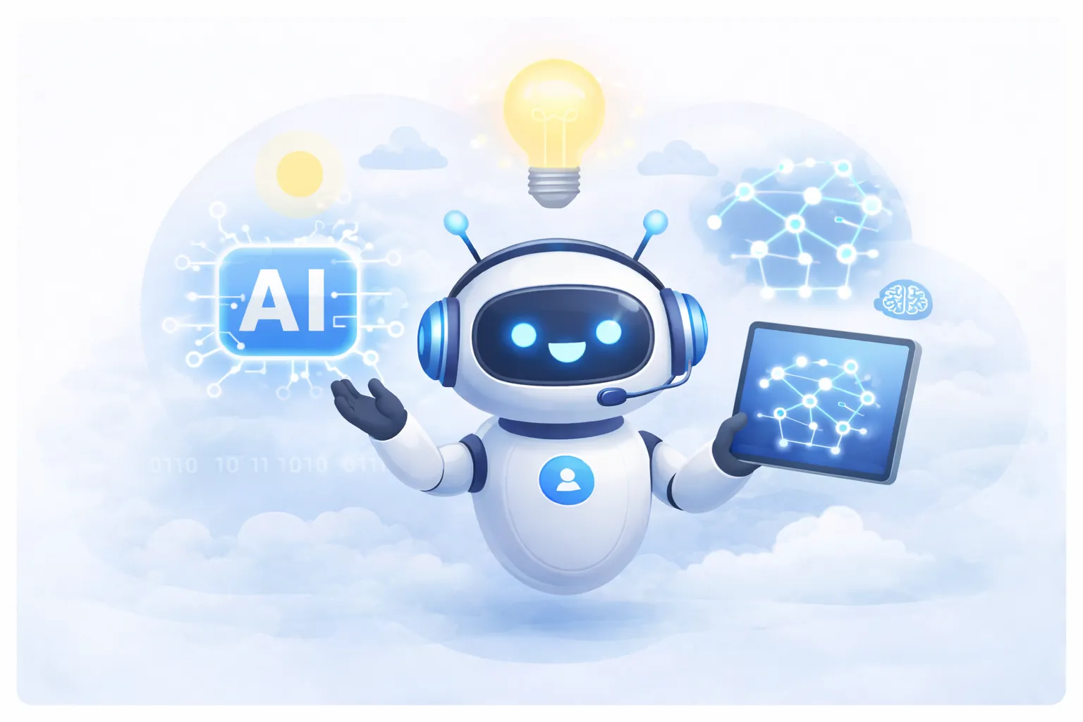 Illustration ChatBot – KI-Chat auf der Website